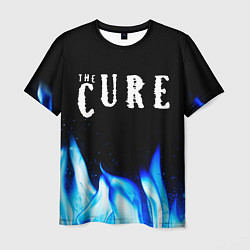 Футболка мужская The Cure blue fire, цвет: 3D-принт