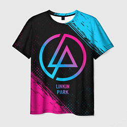 Футболка мужская Linkin Park - neon gradient, цвет: 3D-принт