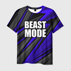 Футболка мужская Beast mode - синяя униформа, цвет: 3D-принт