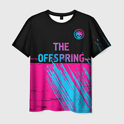Футболка мужская The Offspring - neon gradient: символ сверху, цвет: 3D-принт