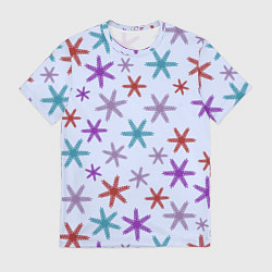 Футболка мужская Веточки орнамент, цвет: 3D-принт