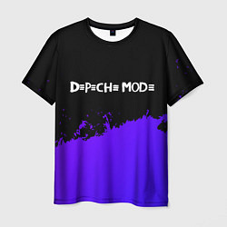 Футболка мужская Depeche Mode purple grunge, цвет: 3D-принт