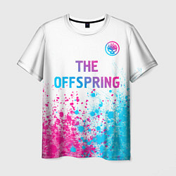 Футболка мужская The Offspring neon gradient style: символ сверху, цвет: 3D-принт
