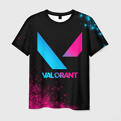 Футболка мужская Valorant - neon gradient, цвет: 3D-принт