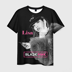 Футболка мужская Blackpink Lisa fuck, цвет: 3D-принт