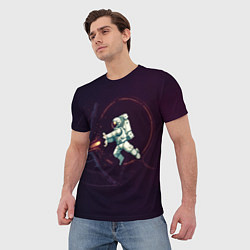 Футболка мужская Астронавт - камехамеха, цвет: 3D-принт — фото 2
