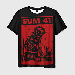 Футболка мужская Sum41 - Skeleton, цвет: 3D-принт