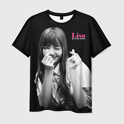 Футболка мужская Blackpink Lisa Sign of love, цвет: 3D-принт