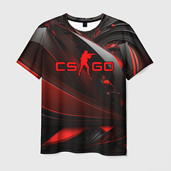 Футболка мужская CS GO red and black, цвет: 3D-принт