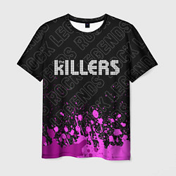 Футболка мужская The Killers rock legends: символ сверху, цвет: 3D-принт