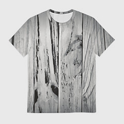 Мужская футболка Grey wood