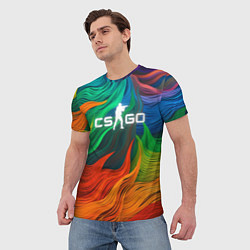 Футболка мужская Cs Go Logo Color, цвет: 3D-принт — фото 2