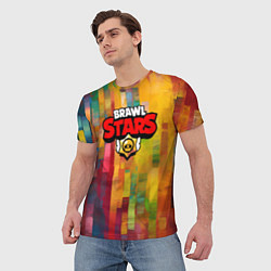 Футболка мужская Brawl Stars Logo Color, цвет: 3D-принт — фото 2