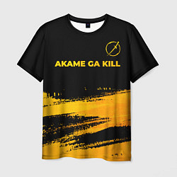 Футболка мужская Akame ga Kill - gold gradient: символ сверху, цвет: 3D-принт