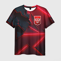 Футболка мужская Красный герб РФ, цвет: 3D-принт