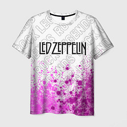 Футболка мужская Led Zeppelin rock legends: символ сверху, цвет: 3D-принт