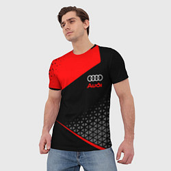 Футболка мужская Ауди - sportwear, цвет: 3D-принт — фото 2