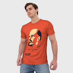 Футболка мужская СССР Ленин жив, цвет: 3D-принт — фото 2