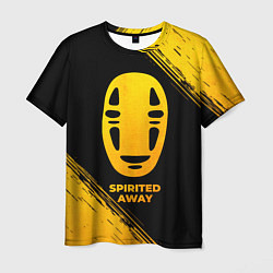 Футболка мужская Spirited Away - gold gradient, цвет: 3D-принт