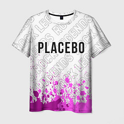 Футболка мужская Placebo rock legends: символ сверху, цвет: 3D-принт