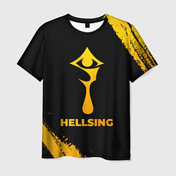 Футболка мужская Hellsing - gold gradient, цвет: 3D-принт