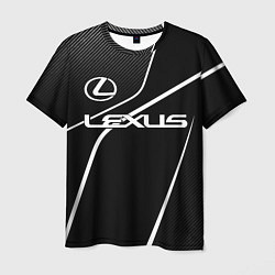 Футболка мужская Lexus - white line, цвет: 3D-принт