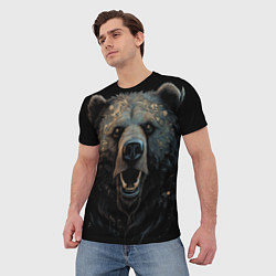 Футболка мужская Мощный медведь, цвет: 3D-принт — фото 2
