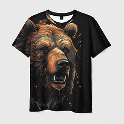 Футболка мужская Бурый медведь, цвет: 3D-принт