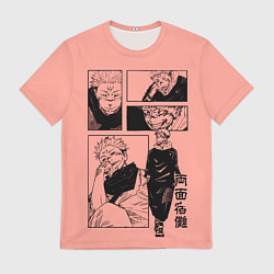 Футболка мужская Разнообразный Суккуна - Магическая битва, цвет: 3D-принт