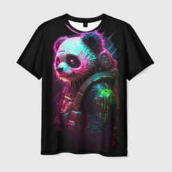 Футболка мужская Cyberpunk panda, цвет: 3D-принт