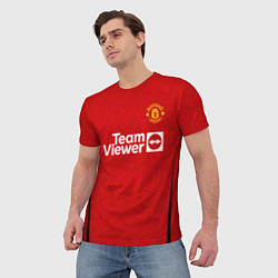 Футболка мужская Антони Манчестер Юнайтед форма 2324 домашняя, цвет: 3D-принт — фото 2