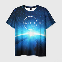 Футболка мужская Logo Starfield space, цвет: 3D-принт