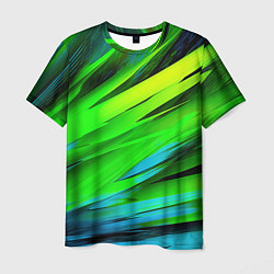Футболка мужская Green abstract, цвет: 3D-принт