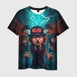 Футболка мужская ACDC cartoon, цвет: 3D-принт