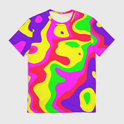 Футболка мужская Абстракция пять цветов, цвет: 3D-принт