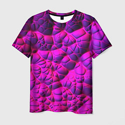 Футболка мужская Объемная розовая текстура, цвет: 3D-принт