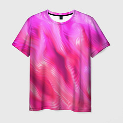 Футболка мужская Pink abstract texture, цвет: 3D-принт