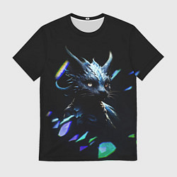 Футболка мужская Кот дракон, цвет: 3D-принт