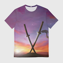 Футболка мужская Touhou Project Youmu Swords, цвет: 3D-принт