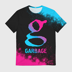 Футболка мужская Garbage - neon gradient, цвет: 3D-принт