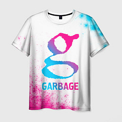 Футболка мужская Garbage neon gradient style, цвет: 3D-принт