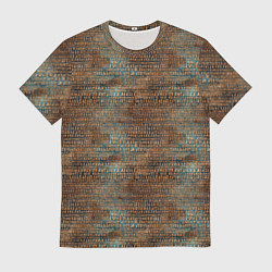 Футболка мужская Египетские иероглифы паттерн, цвет: 3D-принт