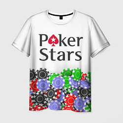 Футболка мужская Poker - игра для удачливых, цвет: 3D-принт