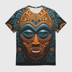 Футболка мужская Африканские маски, цвет: 3D-принт