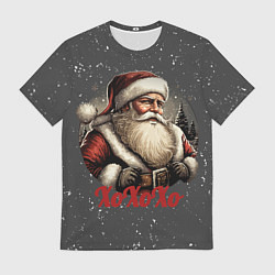 Футболка мужская Санта лого, цвет: 3D-принт