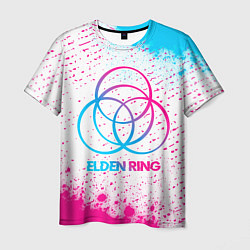 Футболка мужская Elden Ring neon gradient style, цвет: 3D-принт