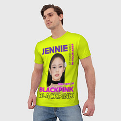 Футболка мужская Jennie - певица Blackpink, цвет: 3D-принт — фото 2
