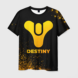 Футболка мужская Destiny - gold gradient, цвет: 3D-принт