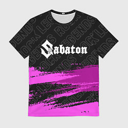 Футболка мужская Sabaton rock legends посередине, цвет: 3D-принт