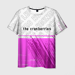 Футболка мужская The Cranberries rock legends посередине, цвет: 3D-принт